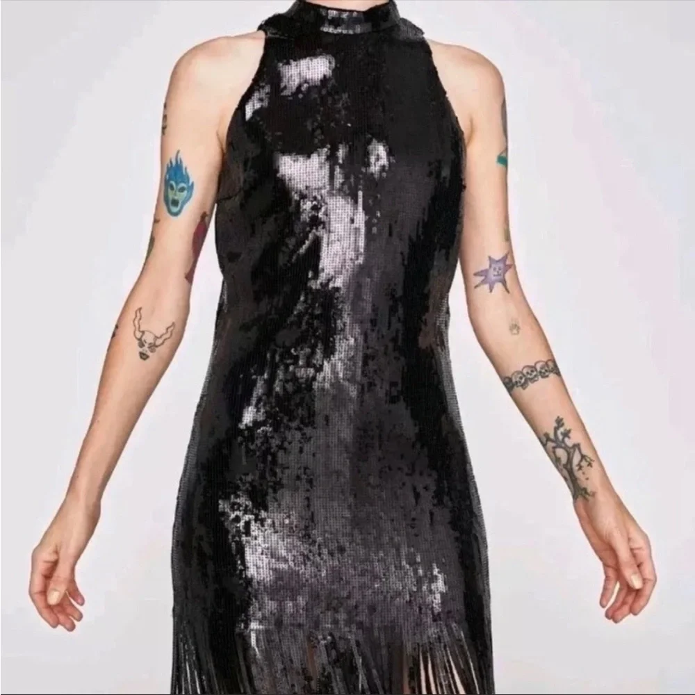 Sequin fringe dress - Picture 2 of 10